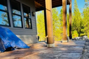 decorative stone patio